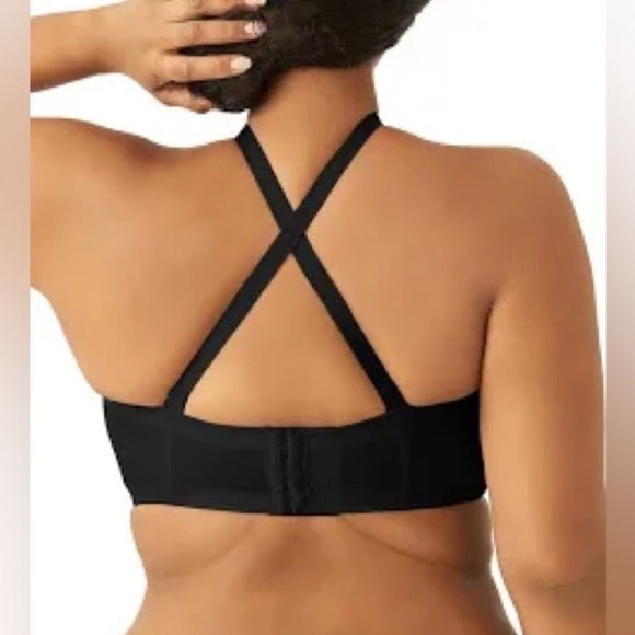 Wacoal Red Carpet Strapless Multi-way Convertible Underwire Bra 854119 Black 34C - Picture 2 of 11